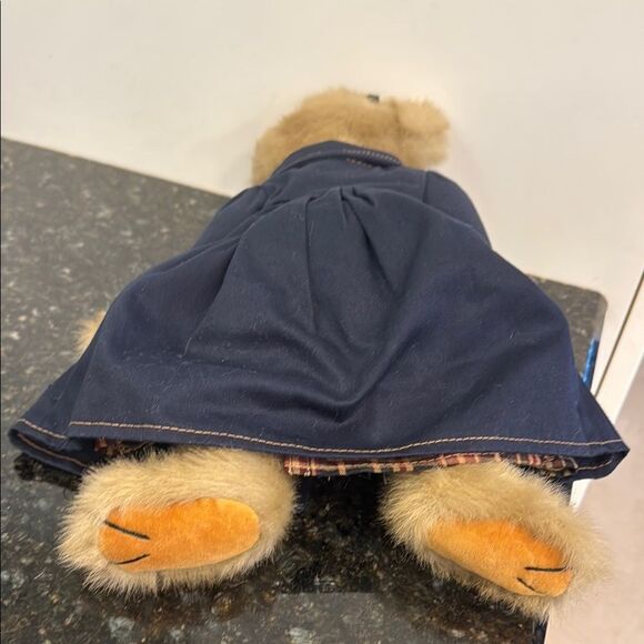 Bearington Collection Bear Blue and Brown Stuffed Animal Teddy Bear - Picture 8 of 10